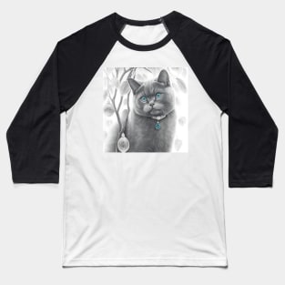 British Shorthair Sketch Baseball T-Shirt